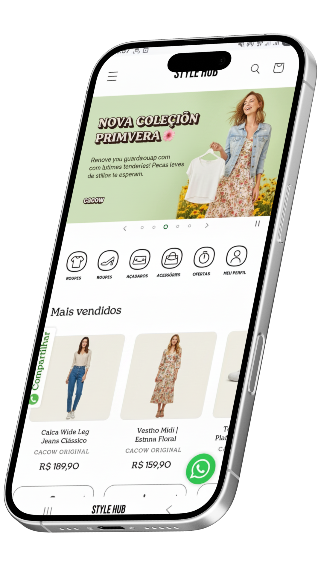 imagem da tela de um celular